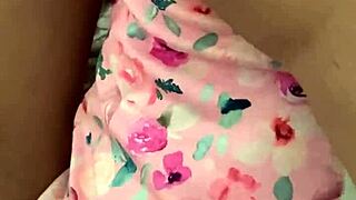 caressing the sweet body of a gorgeous latina to claim her virginity