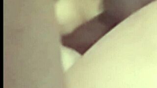 From a hidden cam POV, a light-skinned BBC pounds a tiny Asian chick's pussy.