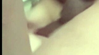 From a hidden cam POV, a light-skinned BBC pounds a tiny Asian chick's pussy.