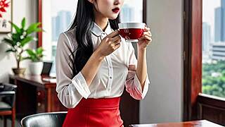 Exclamatory-Raw miss bai jie part 1 gets wild with raw asian action, damn!