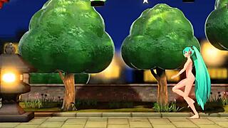 Hatsune Miku Nude Mod Reveals Big Tits And Ass In Project Diva.