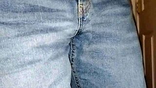 imagining the song lyrics while dancing in jeans for fun