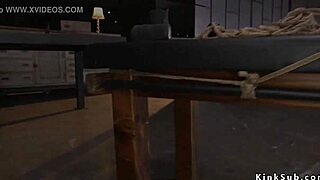 Big Tits Submissive Bound in Torn Pantyhose Gets Roughly Fucked