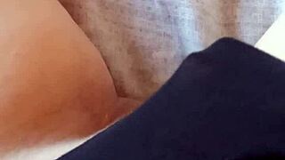 gretala slips into her black lingerie and gets sensual with her milf body