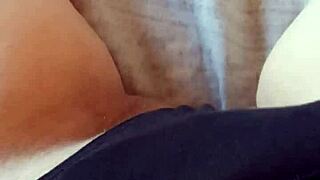 gretala slips into her black lingerie and gets sensual with her milf body