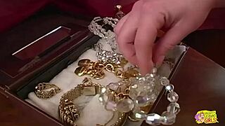 Jewelry Is Fun But Finger And Tongue In Brunette's Pussy Is Better