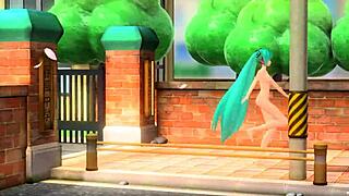 Hatsune Miku Nude Mod Reveals Big Tits And Ass In Project Diva.