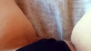 gretala slips into her black lingerie and gets sensual with her milf body