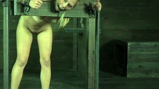 Stocked Blonde Skank Gagged Hard by Kinky Maledom