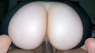 big ass pawg rides bbc while oiled