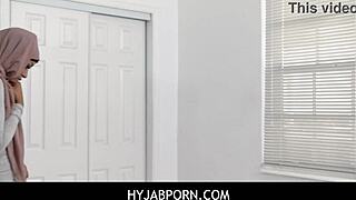 Stepbro Fucks Ebony Milu Blaze In Hijab With Intense Blowjob