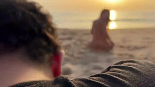 damiana, that sexy brazilian, stripping on the beach and giving blowjobs in portugal?