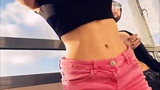 I'm watchin hot pornstar Sasha Rose dance a sexy striptease.