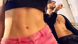 I'm watchin hot pornstar Sasha Rose dance a sexy striptease.