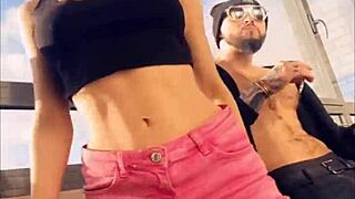 I'm watchin hot pornstar Sasha Rose dance a sexy striptease.