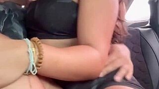 Latina Fucking Old Man in Car