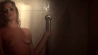 Sexy Dahlia's Naughty Shower Fun Gets Steamy Hot