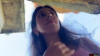 Waiter Cums on Face in Public Cafe