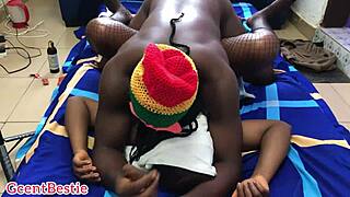 Beautiful Black Bodybuilder Girlfriend Moans And Screams During Deep Missionary Fucking With Big Black Cock.