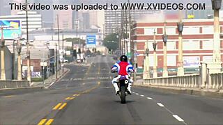 Blonde young threesome with shaved pussy blowjob and cum