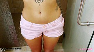 i took a shower, brunette bombshell style.