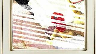 stefania mafra's face blasted with cum, what a mess!