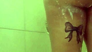 Quick shower tease with big tits and ass