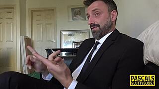 Scottish submissive dominated in rough anal assfucking and throat play