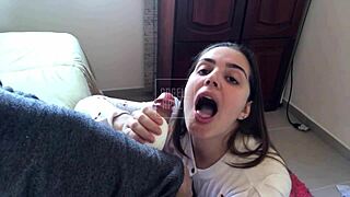 Compilation of best scenes cumming on young latina with perfect body, anal creampie 😍