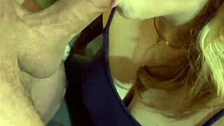 Does this slutty milf suck daddy's cock and swallow?