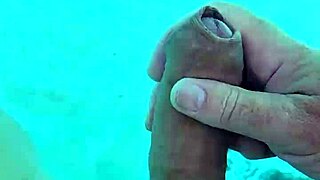 Naked Solo Masturbation in Pool with Handjob
