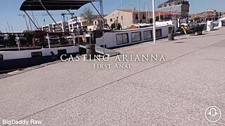 Arianna tries first anal in casting 😏