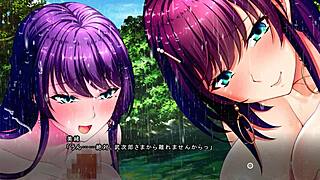 Nureru and Shio engage in wild threesome titty fuck!