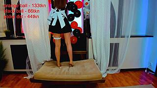 This Beautiful Maid Teases Playfully On Webcam