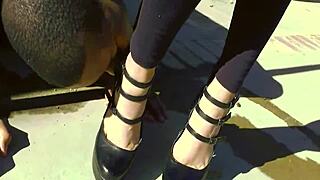 cum on lacy's big tits with big black cock domination