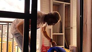 Boss calls me to fix closet then fucks me