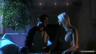 i suck my boyfriend's cock and ride him on the sofa