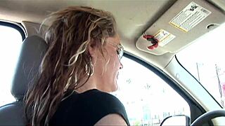 Curvy Blonde Mom in Fishnets Gets Deep Anal Action!