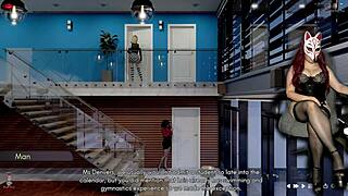 Petite College Girl In Stockings Boldly Plays Game