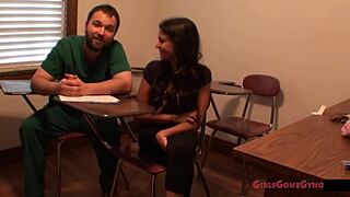 petite latina yesenia sparkles gets backstage physical at tampa university with small tits and orgasm