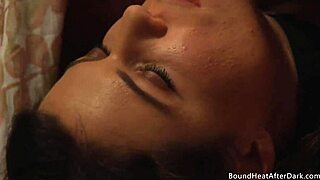 Handtied Lesbian Slave Masturbates And Orgasms With Mistress.