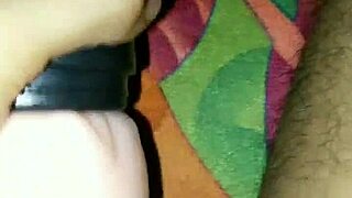 Intensely masturbating with jumbo cup to cum.