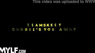 Girlfriend Rides Big Tits In Threesome