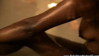 indian brunette undresses nude while dancing teasingly