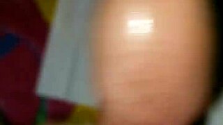 Intensely masturbating with jumbo cup to cum.