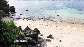 Hey Putri Cinta, fingering that tight bum at the beach?