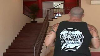 Busty Beauty in Stockings Swallows Cum After Hardcore Fuck and Licking