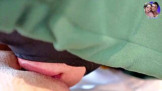 Pretty housewife screams as monster cock licks her wet pussy in pov homemade scene