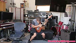 busty babe sits on guy's cock after giving a blowjob in fantasy scene