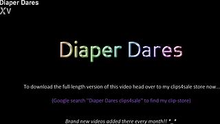 jessica morgan wears pampers nappy in pub for outdoor dare. she flashes in public.